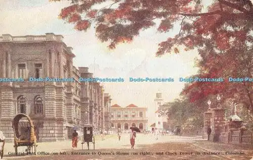 R564468 Colombo General Post Office On Left Entry to Queen House Plate No 3