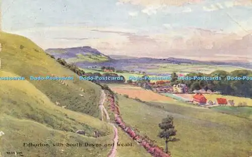 R566063 Edburton mit South Downs und Weald Sunny Sussex Serie Cambridges Waage