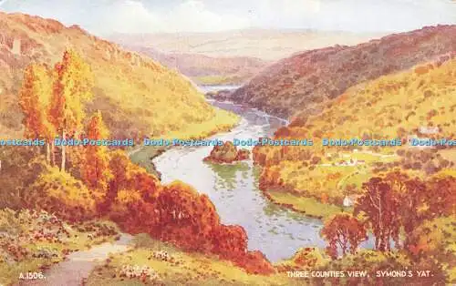 R566064 A 1506 Three Counties View Symonds Yat Art Colour E W H Valentines