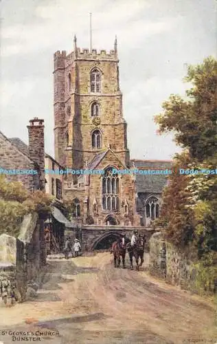 R564523 St Georges Church Dunster A R Quinton Salmon 1944