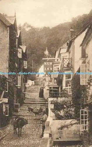 R564533 Clovelly High Street Friths Series No 33490 1916