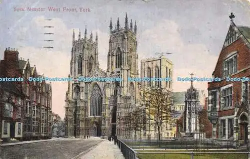 R566086 York Minster West Front York 1922