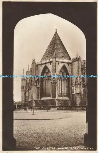 R564563 Chapter House York Minster Serie D Tuck Echtfoto Postkarte