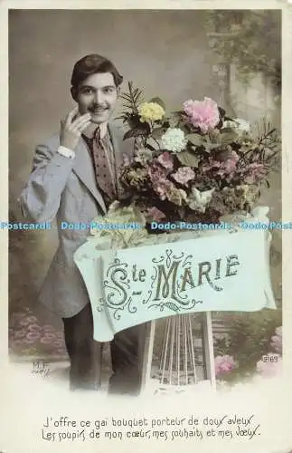 R564591 Ste Marie Joffre ce gai bouquet porteur de doux aveux 2169 M F Paris