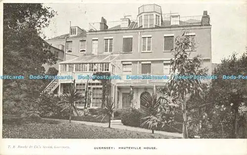 R566165 Guernsey Hauteville House T B Banks Serie 1906