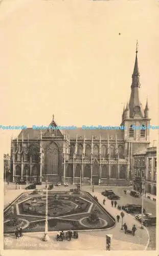 R564615 Nels Liege Cathedrale Saint Paul Grand Bazar de la Place St Lambert