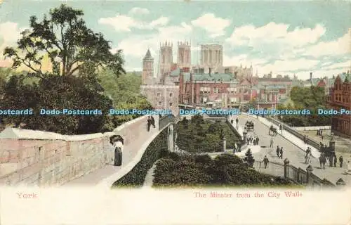 R566170 York Minster from City Walls 1903