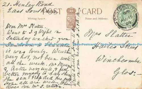 R564641 Chine Shanklin I o W No 21086 B and Ds Kromo Series 1909