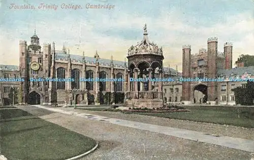 R566200 Fountain Trinity College Cambridge Valentines Serie 1904