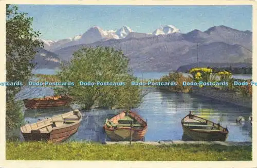 R566244 Nr A 19159 Am Thunersee Eigermönch Jungfrau Postkarte und Varietéladen