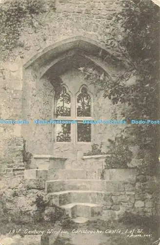 R564702 13th Century Window Carisbrooke Castle I of W T Piper