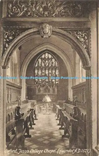 R564747 Oxford Jesus College Chapel gegründet A D 1571 Friths Serie Nr 64133