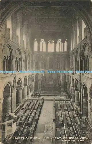 R564752 St Bartholomew The Great General View Looking East London Stereoscopic C