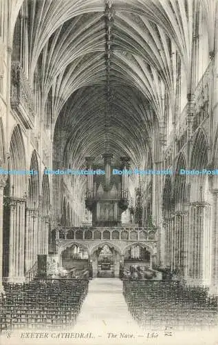 R564809 8 Exeter Cathedral Nave LL