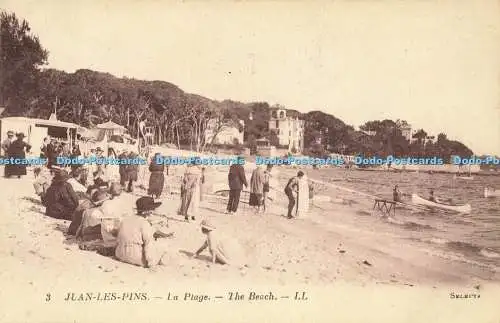 R566370 3 Juan les Pins La Plage Beach LL Selecta Levy et Neurdein Reunis