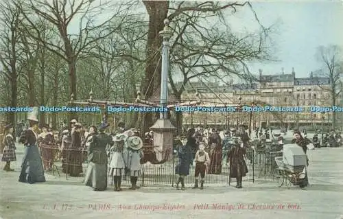 R564862 C J 173 Paris Aux Champs Elysees Petit Manege de Chevaux de bois