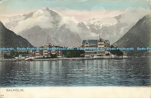 R566491 513 Balholm F Beyers Touristbureau Bergen Kristiania 1912