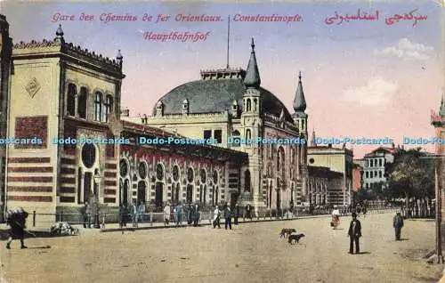 R564958 Gare des Chemins de fer Orientaux Constantinople Hauptbahnhof M J C 38