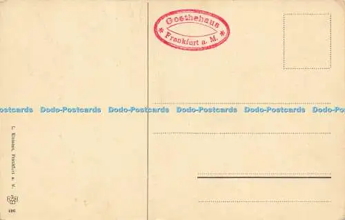 R566530 Frankfurt a M Das Goethehaus vor dem Umbau 1755 L Klement L K F