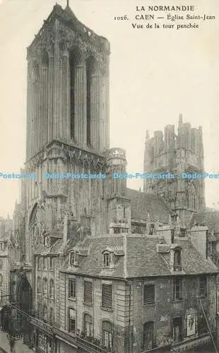 R566533 La Normandie 1026 Caen Eglise Saint Jean Vue de la tour penchee E L D