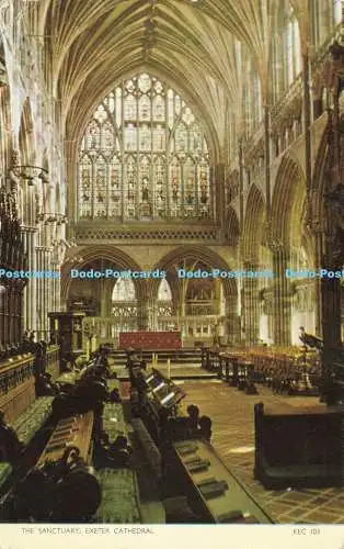 R566543 Sanctuary Exeter Cathedral KEC 103 Cotman Color Jarrold 1960