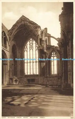 R566554 Ostfenster aus Nave Melrose Abbey 2661 A R Edwards