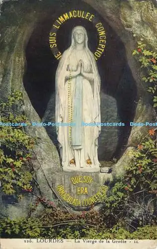 R566578 225 Lourdes La Vierge de la Grotte LL Levy et Neurdein Reunis 1929