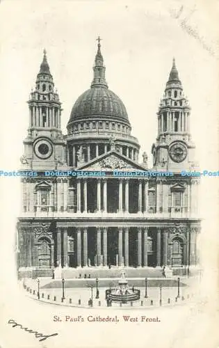 R566630 St Pauls Cathedral West Front