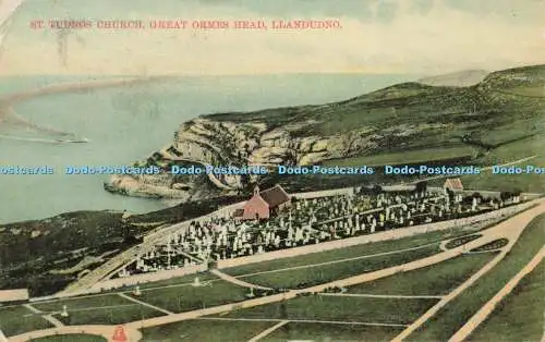 R568494 St Tudnos Church Great Ormes Head Llandudno Milton Glazette Series No 14