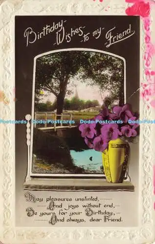 R566719 Geburtstagswünsche an meinen Freund May pleasures unstinted 3551 RP 1930