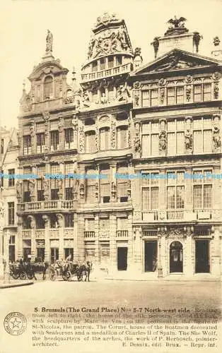 R565151 5 Brüssel Grand Place Nos 5 7 Nordwestseite E Desaix