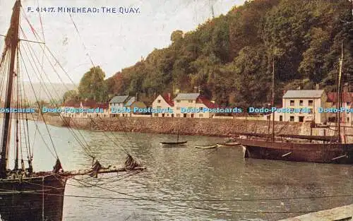 R568575 F 41417 Minehead Quay Celesque Serie Photochrom 1933