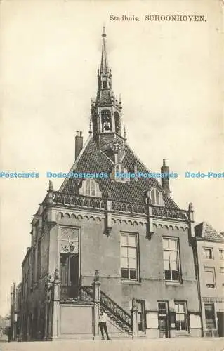 R565155 Stadhuis Schoonhoven 525 S en W N van Nooten E und B