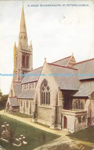 R565165 E 46387 Bournemouth St Peters Church Celesque Series Photochrom 1917