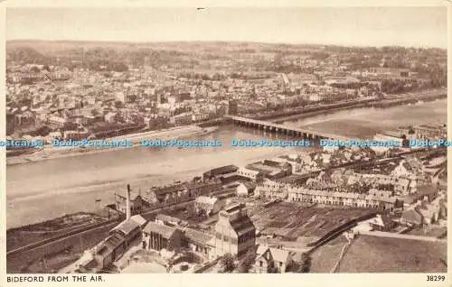 R566776 Bideford from Air 38299 Solograph Series De Luxe Photogravure E A Sweetm