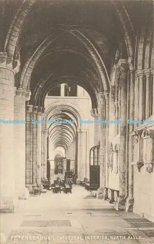 R565228 Peterborough Cathedral Interior North Aisle T L Barrett