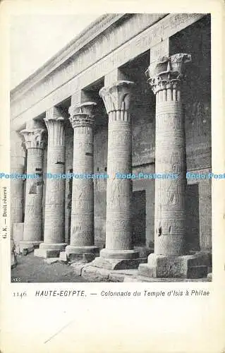 R565232 1146 Haute Egypte Colonnade du Temple dIsis a Philae G K