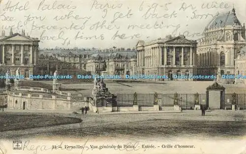 R568654 P H Nancy 23 Versailles Vue generale du Palais Entree Grille dhonneur 19