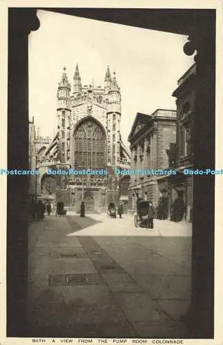 R565255 Bath a View from Pump Room Colonnade Official Post Card