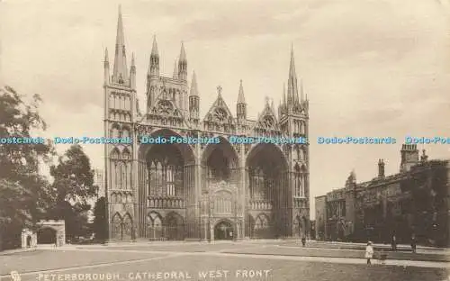 R568674 Peterborough Cathedral West Front T L Barrett