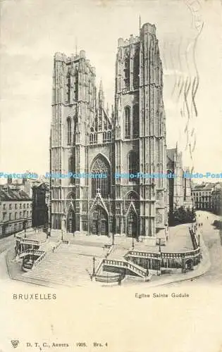 R565262 Bruxelles Eglise Sainte Gudule D T C Anvers 1905 Dr Trenkler 1906