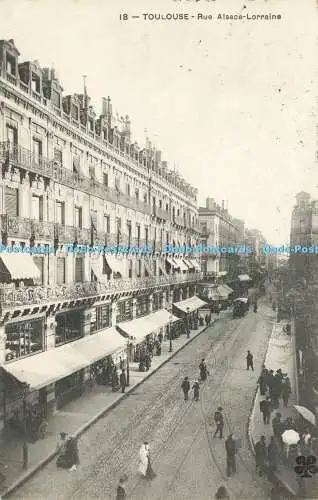 R565282 18 Toulouse Rue Alsace Lothringen 1910 M T I L