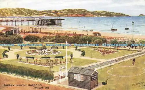 R566852 Torbay from Gardens Paignton C T Howard Salmon 1953