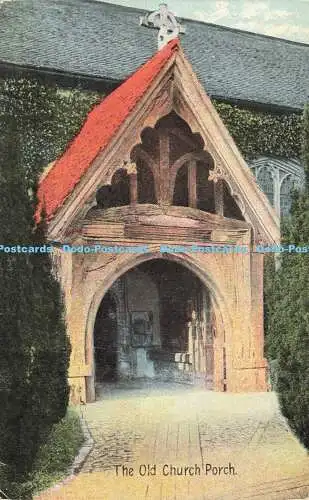 R565289 Alte Kirche Veranda Kunst Postkarten Christliche Romane Verlag