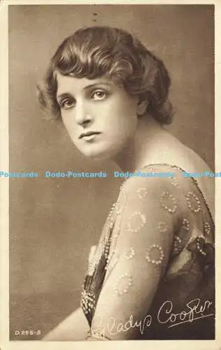 R565302 D 255 5 Gladys Cooper British Beauty Rotarygravure Rotary Photo