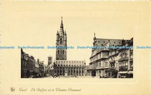 R566895 Nels Gand Le Beffroi et le Theatre Flamand Gent Belfort en Vlaamsche Sch