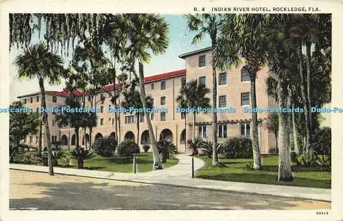 R568757 R 4 Indian River Hotel Rockledge Fla 99619 Florida Postkarte C T Amerika