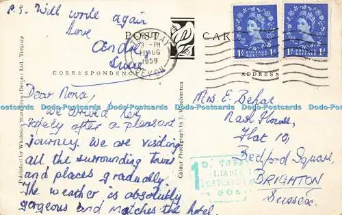 R568765 Grüße vom Torquay Großhandel Schreibwaren J Woolverton 1959 Mehrfachansicht