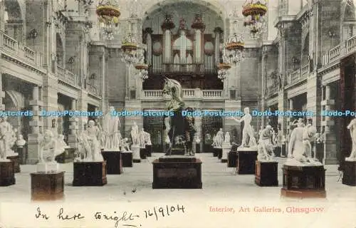 R568769 Interior Art Galleries Glasgow Caledonia Series No 194 J M C 1904