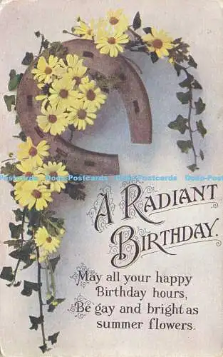 R565389 A Radiant Birthday May all your happy Birthday hours 1917 St Andrews Ser